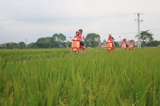 Beautiful Female Riders Vespa Red River Countryside Tour 5 Hours - Quick takeaways