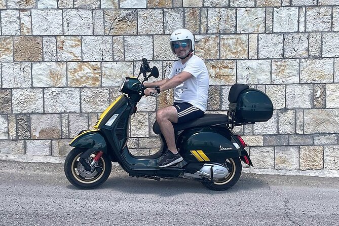 Corfu 300cc Vespa Scooter Rental - Sharing one Vespa with a passenger