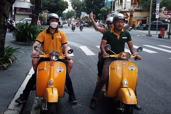 Dining Delights - Vintage Vespa Tour in Saigon - District 4 and learning how Nhậu works