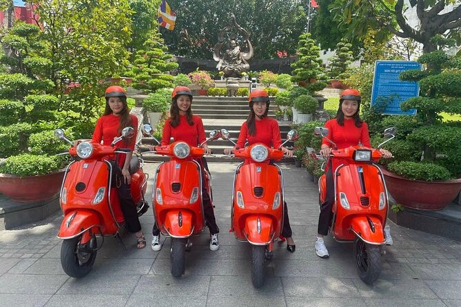 Female Riders Vespa Night Street Food + Train Street food 4 Hours - Egg coffee beside Train Street