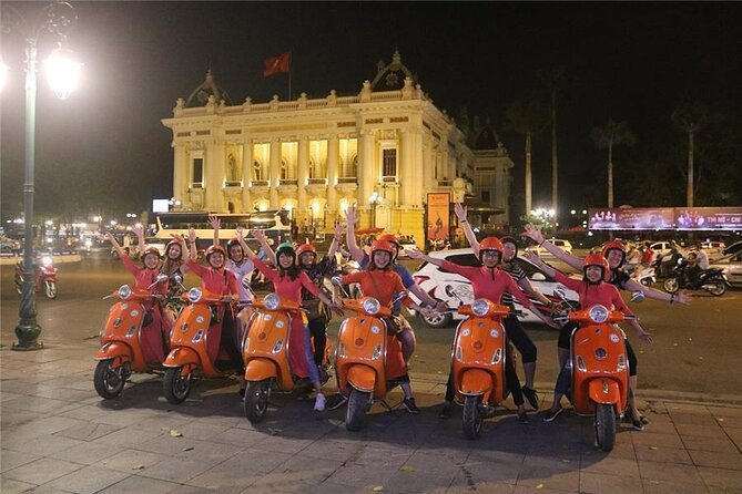 Female Riders Vespa Night Street Food + Train Street food 4 Hours - What the $59 price includes