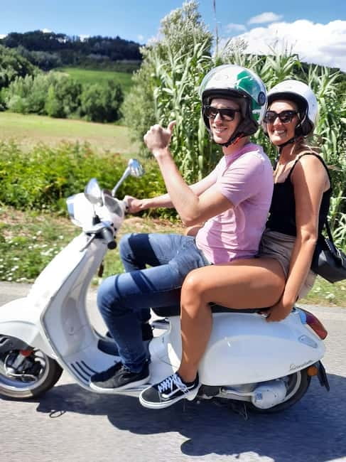 Florence: Vespa Tour as a Passenger + Wine Window! - Piazzale Michelangelo and the Florence panorama