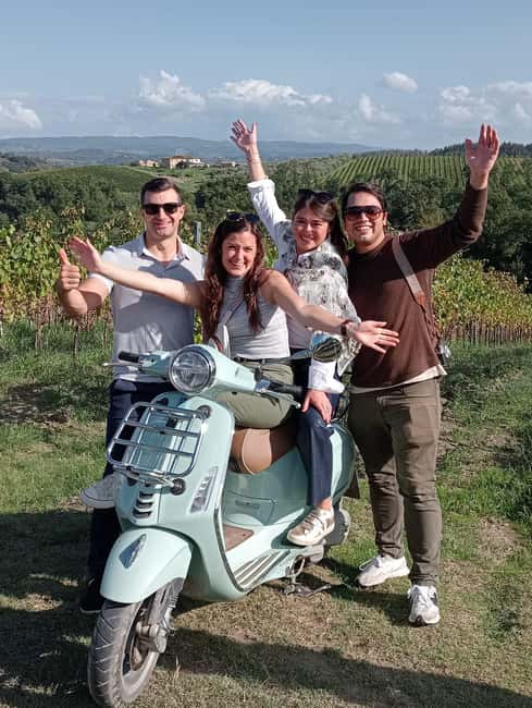 From Florence: Small Group Vespa Tour Tuscany Winery & Lunch - San Gimignano, the medieval town on the hill
