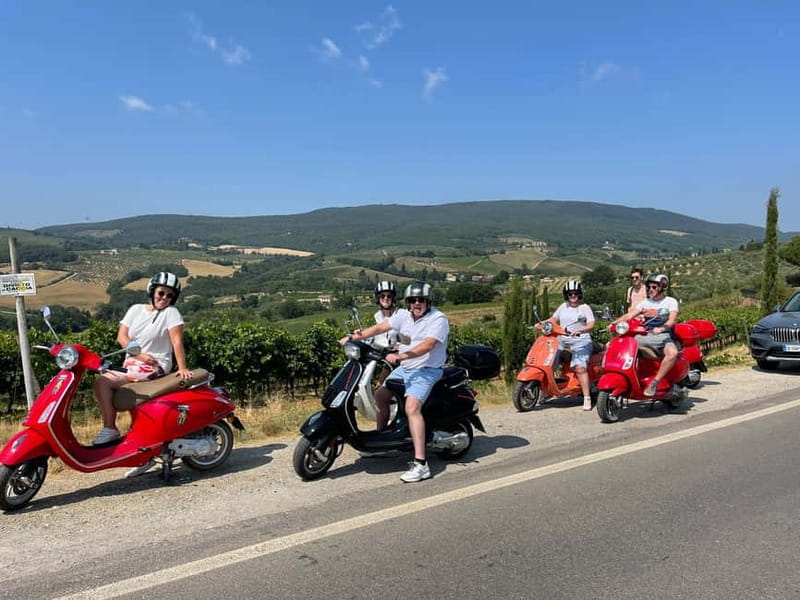 From Florence: Tuscany Vespa Tour with Lunch & Wine - From Florence to the Chianti Hills by 10:40