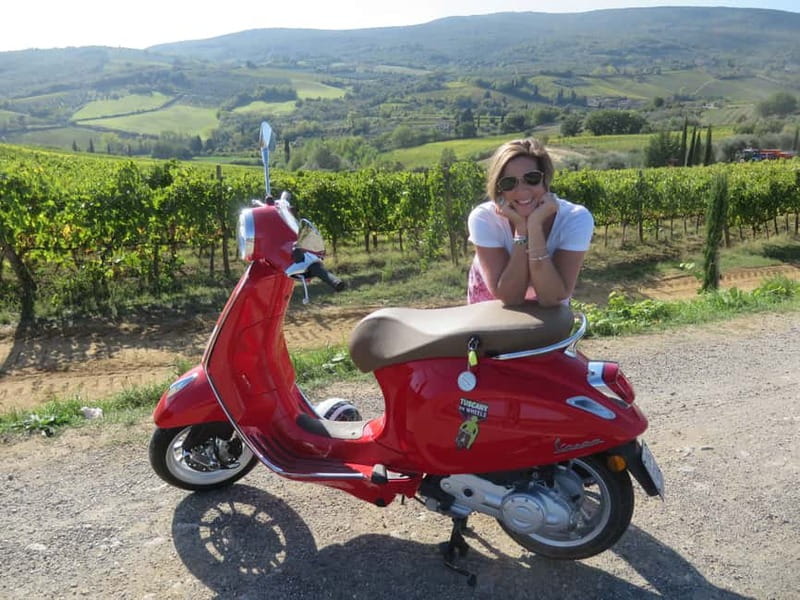 From Florence: Tuscany Vespa Tour with Lunch & Wine - A Tuscan winery lunch with local flavor