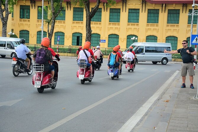 Hanoi Back Streets Vespa Tours: Hanoi Vintage Vespa Tours City - Huu Tiep Lake and the downed B-52