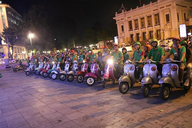 Hanoi Vespa After Dark Street Food Tour -Hidden Gem-Train Street - 6:00 pm pickup and the Old Quarter