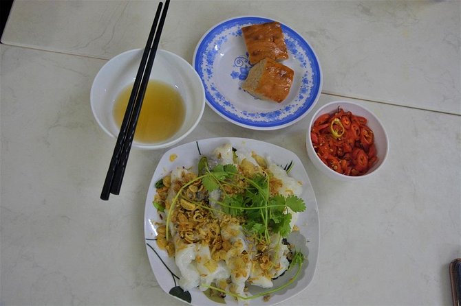 Hanoi Vespa Tours: Hanoi After Dark Vespa Food Tours - Banh cuon near Hanoi Opera House