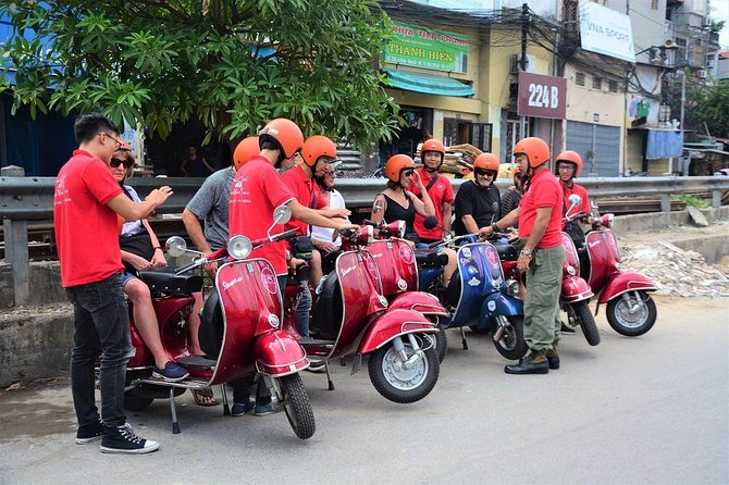 Hanoi Vintage Vespa Tours: HISTORY +FOOD + CULTURE + SIGHT + FUN - Railway Street and the houses beside the tracks