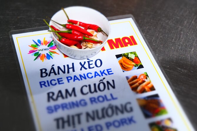 Hoi An Vespa Food Tour: Authentic & Exotic Food Culture - Cam Chau brings banh mi and crispy banh xeo