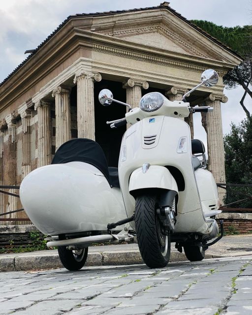 Morning Vespa Sidecar Tour with Cappuccino - The Colosseum as the grand finish