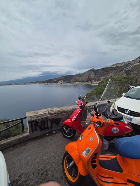 Panoramic Vespa tour of Taormina, Castelmola and White Lotus series locations - Why a Vespa works so well around Taormina