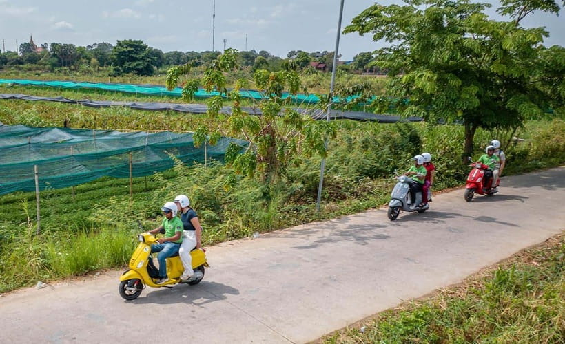 Phnom Penh Silk Island Haft Day Tour - Top Rating Experience - Koh Oknha Tei Market and daily island life