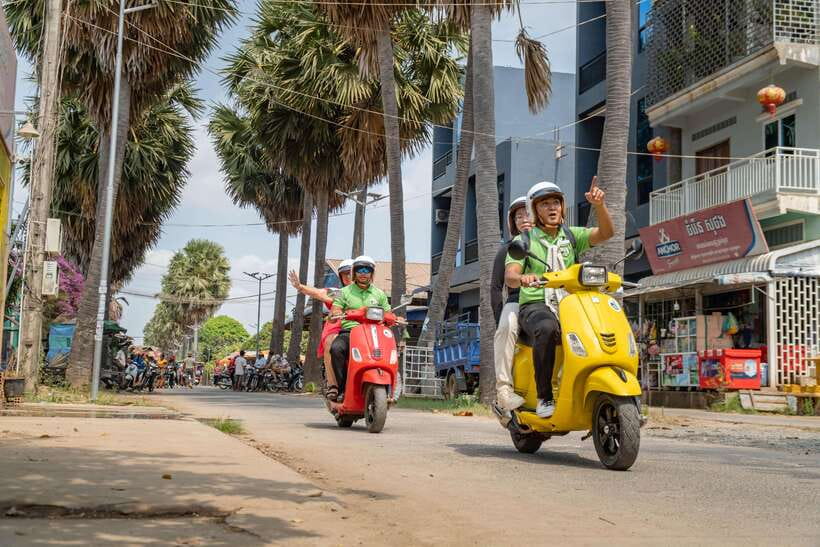 Phnom Penh Silk Island Sunset Vespa Tour / Tuk Tuk Available - Guides, group size, and the human side