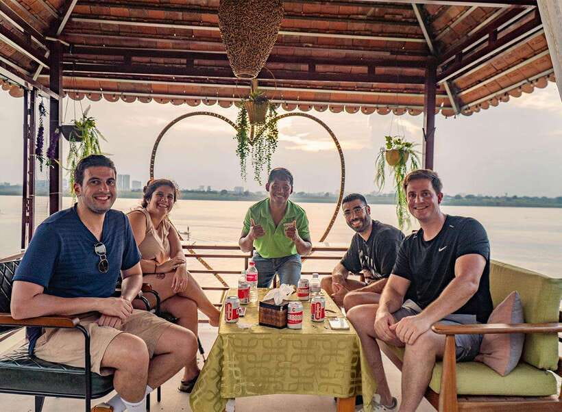 Phnom Penh Silk Island Sunset Vespa Tour / Tuk Tuk Available - Crossing the Mekong to Silk Island
