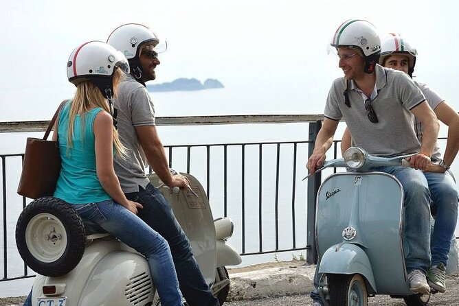 Private Tour: Amalfi Coast by Vintage Vespa from Naples - Sorrento gives you the first coastal view