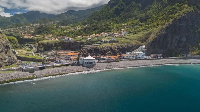 Private Vespa West Tour-Seixal,São Vicente,Porto Moniz(4hr) - Seixal’s black sand and volcanic pools