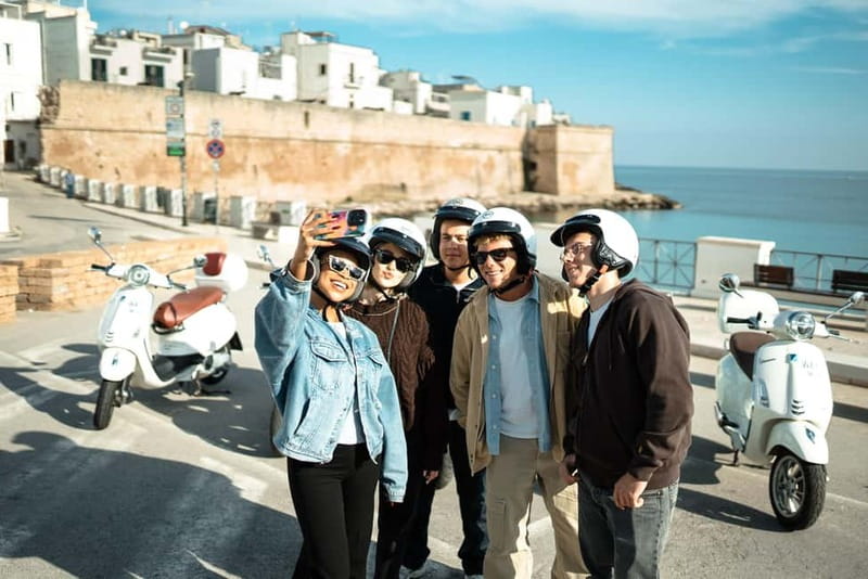 Puglia by Vespa: 3-Hour Tour of Polignano a Mare, Conversano, and Monopoli - Riding Out From Polignano a Mare