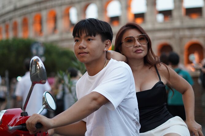 Roma City Vespa tour Big Group - Orange Garden views and a calmer pause