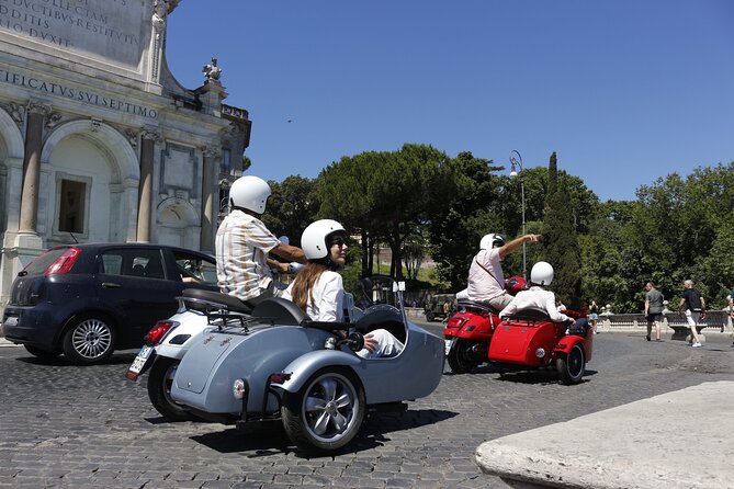 Rome 3 hours Vespa Sidecar Private Tour with Gelato - Trevi Fountain and the Spanish Steps
