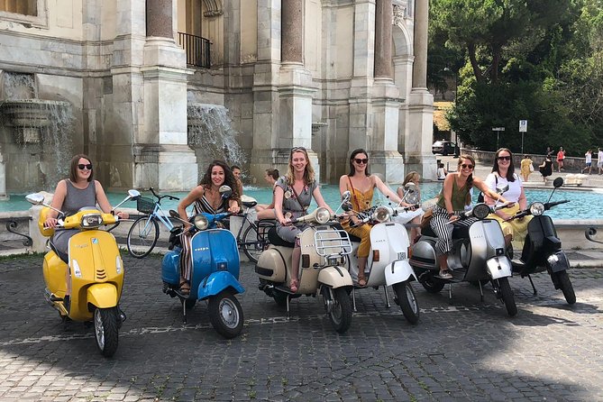 Rome by Vespa: Classic Rome Tour with Pick up - Baths of Caracalla and the Appian Way