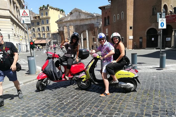 Rome by Vespa Semi Private Tour | MAX 6 PEOPLE GUARANTEED - Largo Argentina, Spanish Steps, and Trevi Fountain