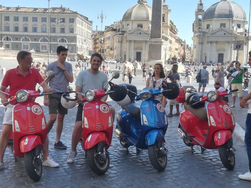 Rome: City Highlights Vespa Tour with Driver - Piazzas, basilicas, fountains, and famous landmarks