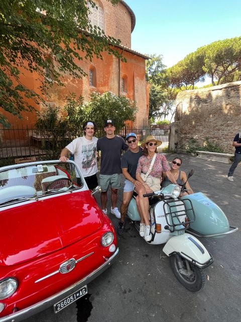 Rome: Evening Fiat 500 and Vespa Prosecco Tour - Vintage Fiat 500s and Vespas, with a practical catch