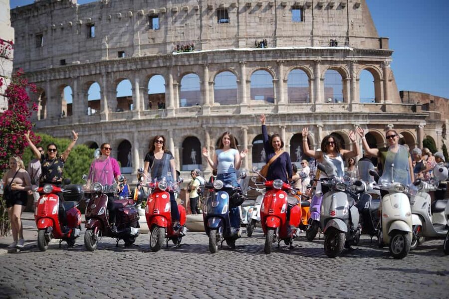 Rome: Guided Vespa Experience with Professional Photoshoot - Meeting near the Colosseum