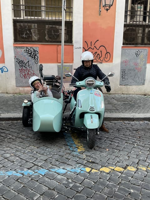 Rome in Vespa 90 min Vespa Sidecar PrivateTour with Gelato - Trastevere, the Mouth of Truth, and Rome’s varied face