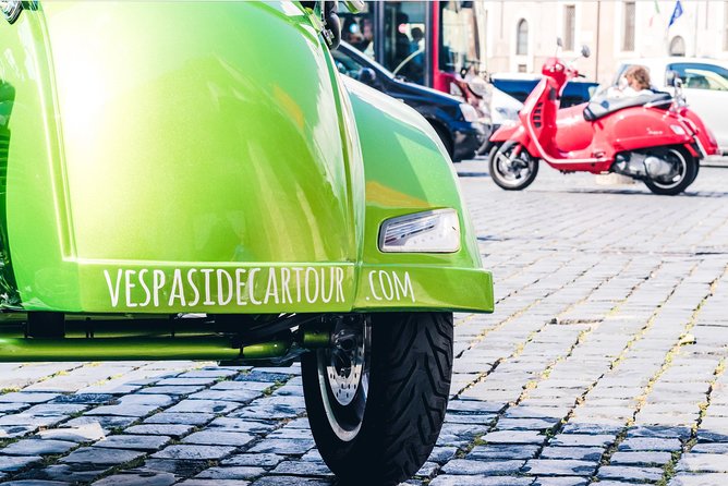 Rome Morning Vespa Sidecar Tour in Rome with Cappuccino - Quirinal Hill and the Trevi Fountain