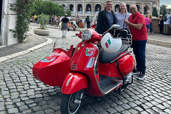 Rome Private Tour in a Vintage Vespa Sidecar Style for 90 Minutes - Sant’Ignazio and Via Giulia
