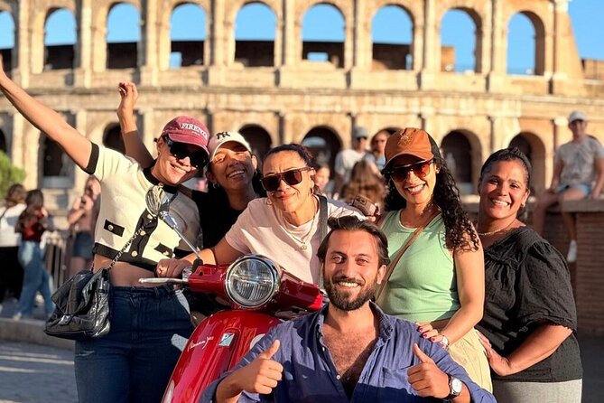 Rome Private Vespa Tour Pick-up from Hotel - The Colosseum: Rome’s grand opening scene