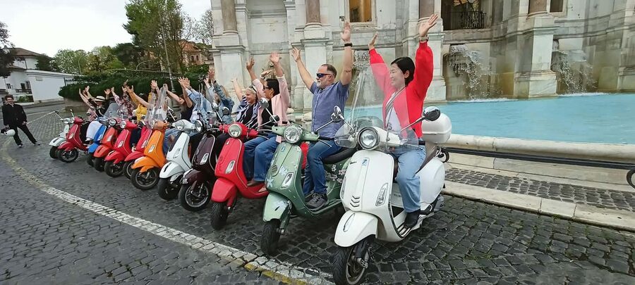 Rome: Ride as a Passenger on a Vespa on Guided City Tour - What the $82 price gets you