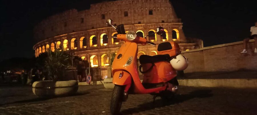 Rome: Ride as a Passenger on a Vespa on Guided City Tour - Meeting beside the Colosseum