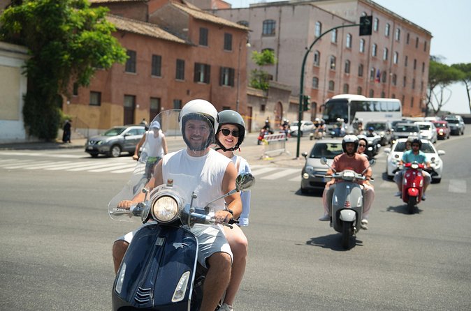 Rome’s Highest Hills Skyline Vespa Tour with Driver and Photo - Gianicolo Terrace and the city from above