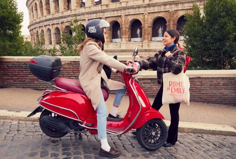 Rome: The Official Emily in Paris Vespa Tour with Pastry - Pincio Terrace and Rome from above