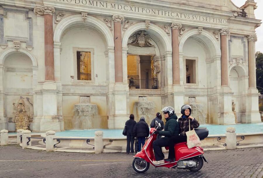 Rome: The Official Emily in Paris Vespa Tour with Pastry - Janiculum Hill and the quietest view