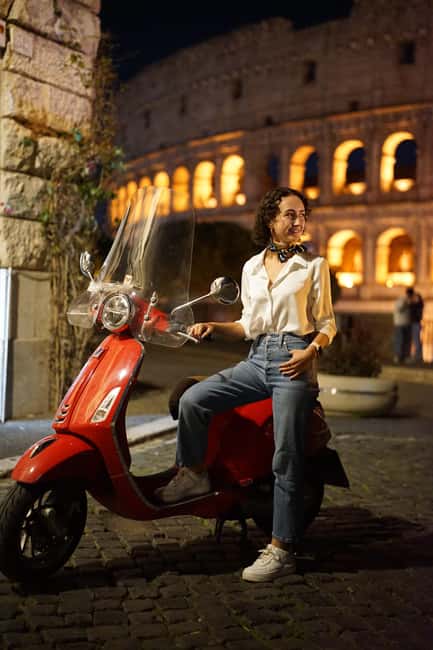 Rome: Vespa Night Experience with Aperol Spritz & Photos - Key points at a glance