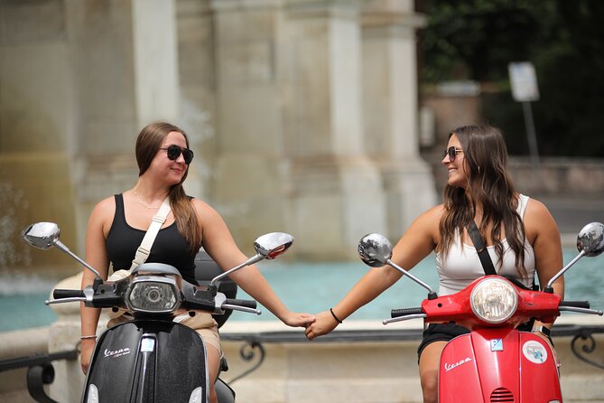 Rome Vespa Photography Service - Orange Garden and the road through Trastevere