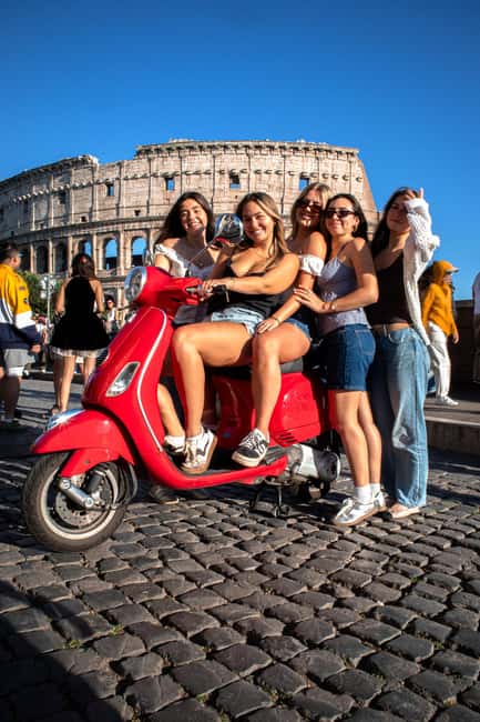 Rome Vespa: Photos, City Highlights, Sightseeing by Vespa - The Colosseum in a quick first stop