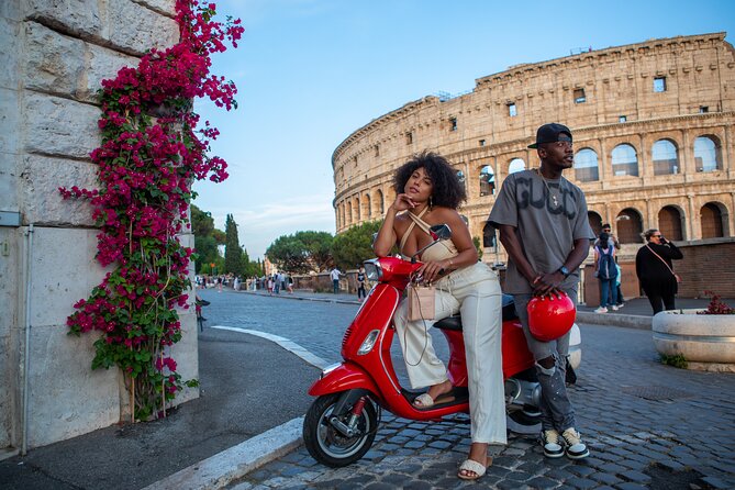 Rome Vespa Scooter Tour with Professional Photographer - Colosseum photos without an amphitheater ticket