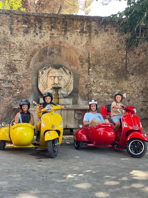 Rome Vespa Sidecar Tour: 90-Minute Panoramic Experience - Weather, age limits, and comfort