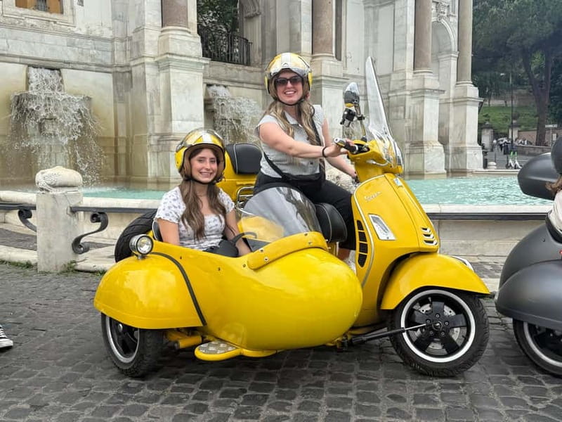 Rome: Vespa Sidecar Tour with Hotel Transfers & Gelato - A stylish way to get your bearings in Rome