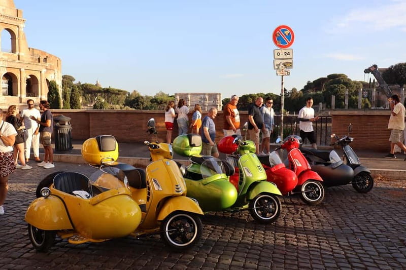 Rome: Vespa Sidecar Tour with Hotel Transfers & Gelato - Castel Sant’Angelo and St. Peter’s Square