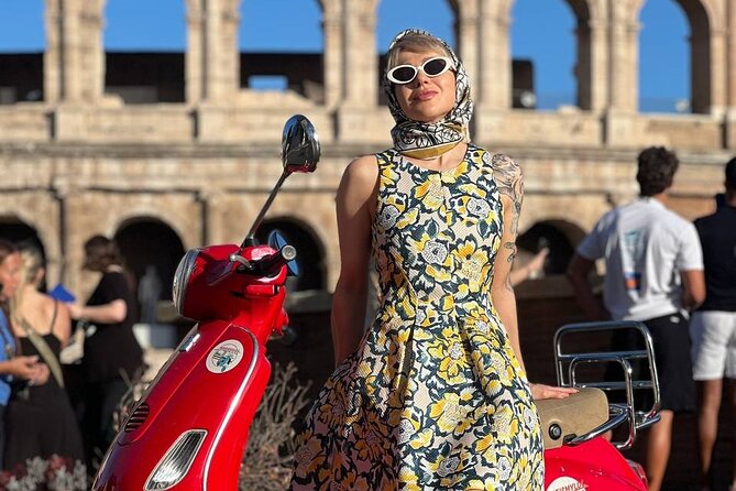 Rome Vespa Tour and Professional Photoshoot - Starting near the Colosseum