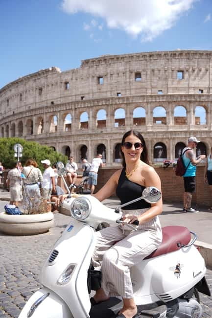 Rome Vespa Tour: Spirit of the Jubilee - Aqua Paola Fountain and rooftop views