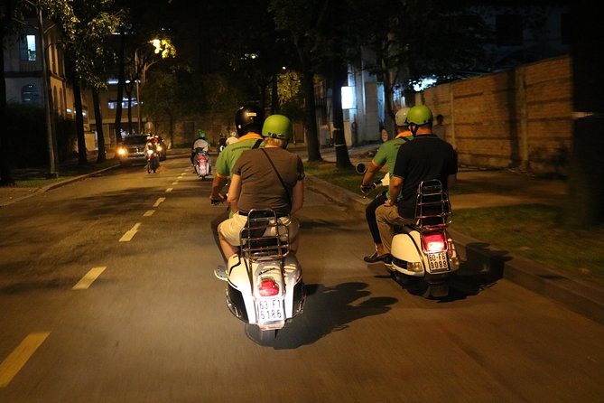 Saigon Vespa By Night Street Food Tour 4,5 Hours - Coffee, live music, and a second music stop