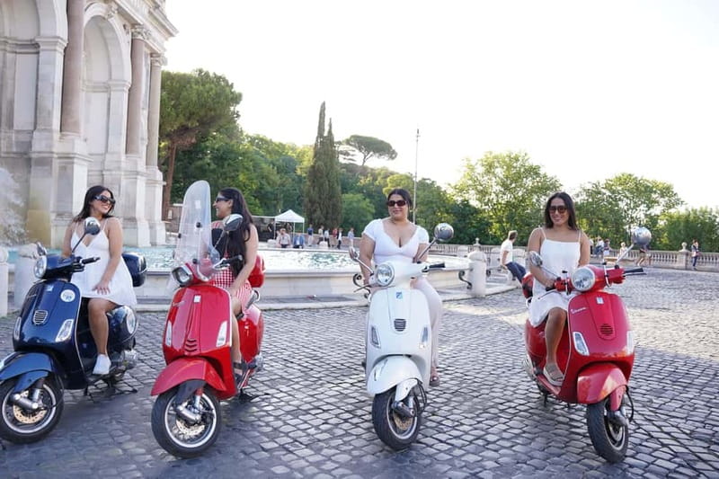 Taste, Explore, Capture-All inclusive Vespa Tour in Rome - Acqua Paola and the Janiculum Terrace