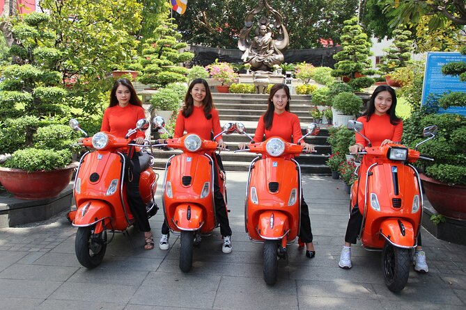 The Insider's Saigon With Female Ao Dai Riders Vespa 4,5 Hours - Reunification Palace from the outside
